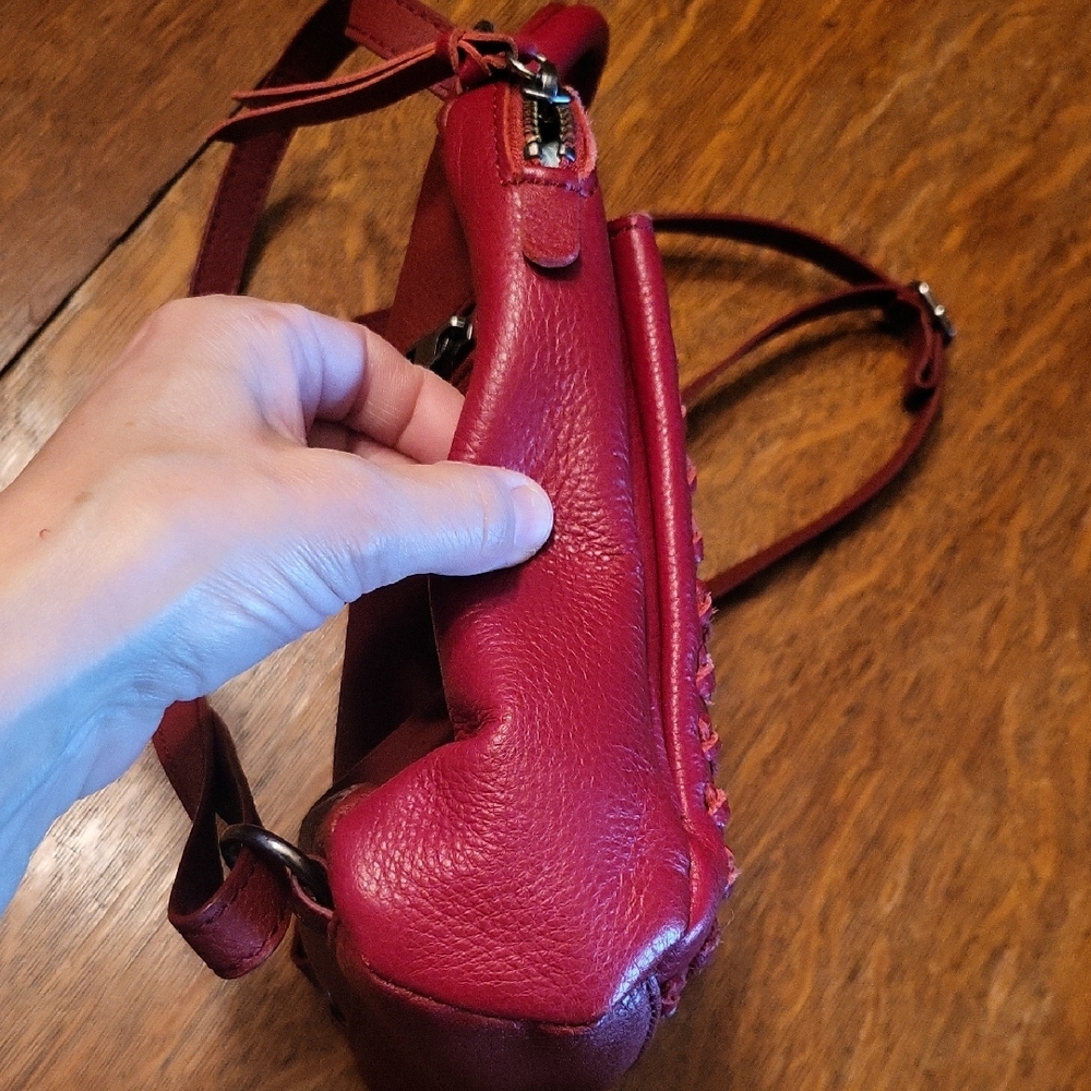 The Sak Red Leather Backpack - Picture 7 of 14